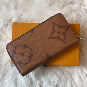 Brown Monogram Zip Wallet